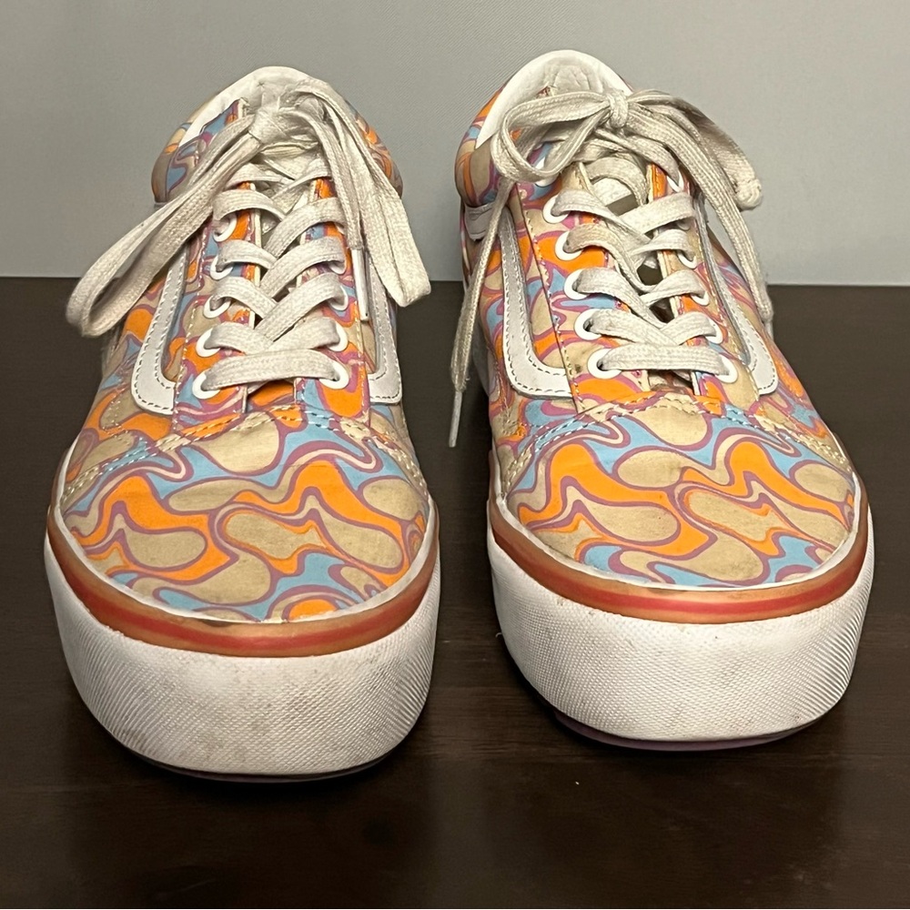 Vans Old Skool Stacked UV Ink Peace Platform Sneakers (Women’s 9.5)